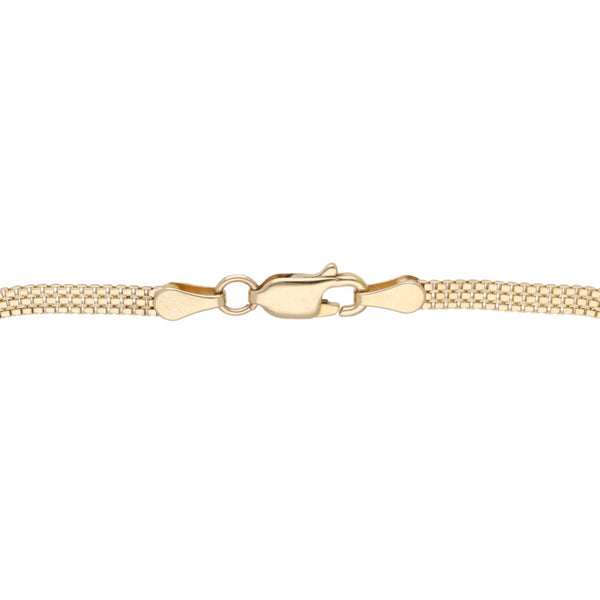 Pulsera eslabón articulado en oro amarillo 14 kilates.