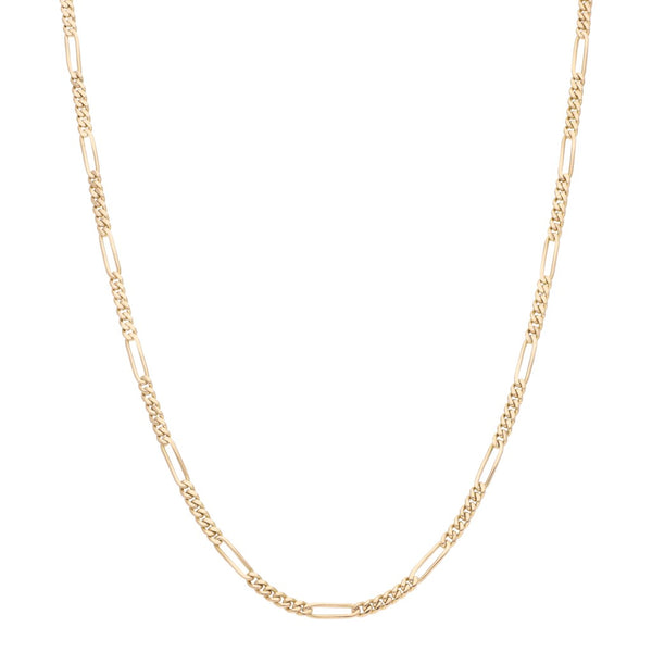 Collar de seis eslabones por uno en oro rosa 18 kilates.