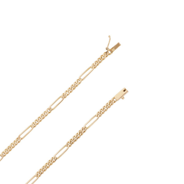 Collar de seis eslabones por uno en oro rosa 18 kilates.