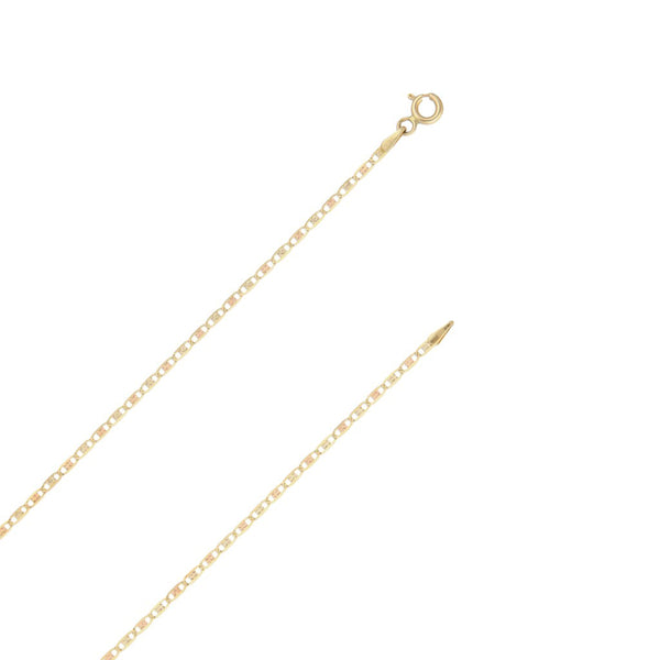 Juego de collar eslabón nudo marino y dije diseño especial motivo elefante con circonia en oro amarillo 14 kilates.