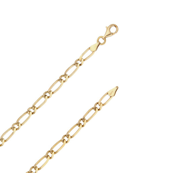Collar eslabón combinado en oro amarillo 14 kilates.
