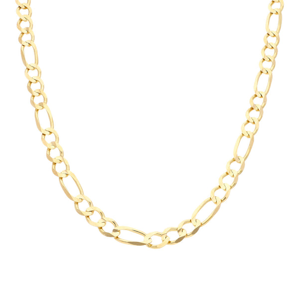Collar de tres eslabones por uno en oro amarillo 14 kilates.