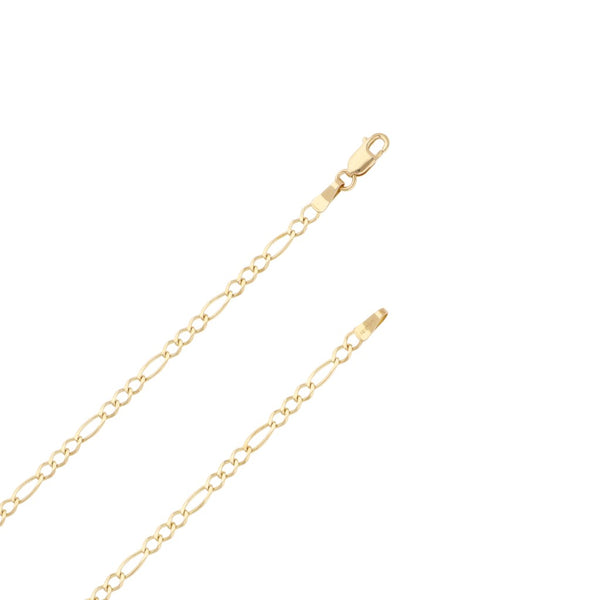 Collar de tres eslabones por uno en oro amarillo 14 kilates.