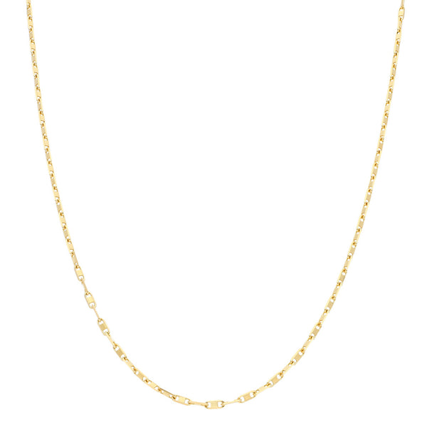 Collar eslabón nudo marino en oro amarillo 18 kilates.