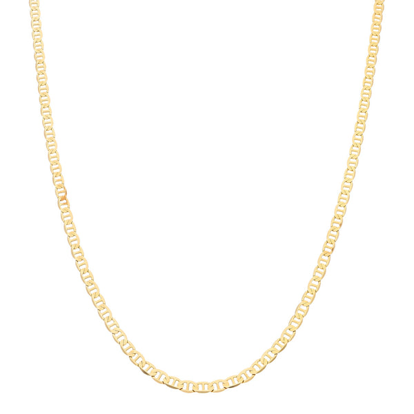 Collar eslabón nudo marino en oro amarillo 14 kilates.