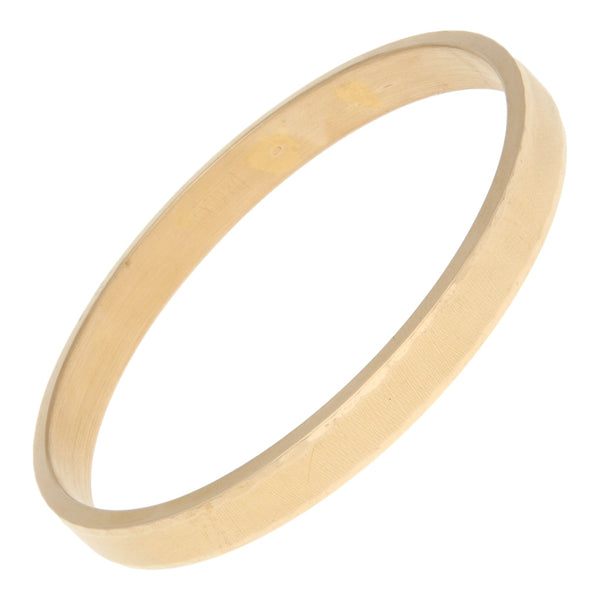 Pulsera de arillo facetada en oro amarillo 18 kilates.
