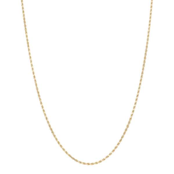 Collar eslabón torzal en oro amarillo 14 kilates.