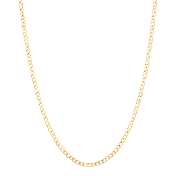 Collar eslabón encontrado en oro amarillo 14 kilates.