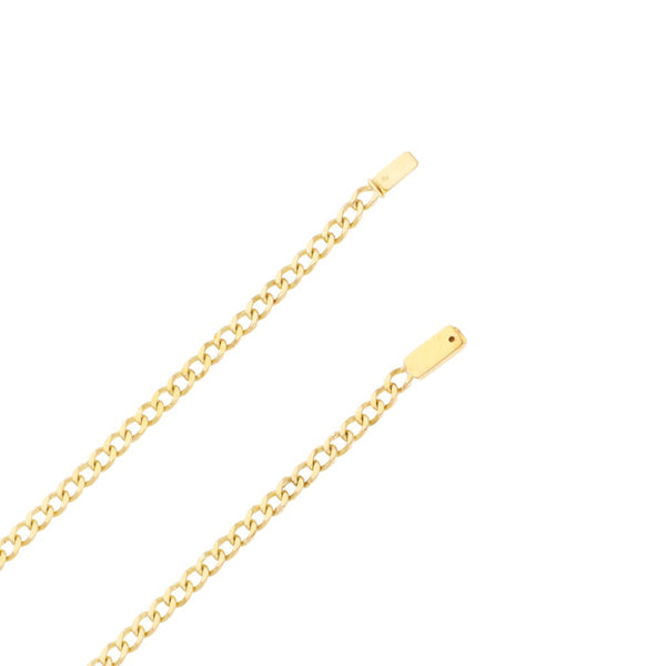 Collar eslabón encontrado en oro amarillo 14 kilates.