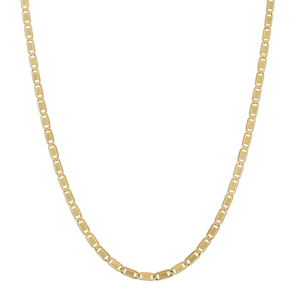 Collar eslabón nudo marino en oro amarillo 14 kilates.