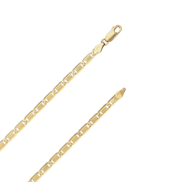 Collar eslabón nudo marino en oro amarillo 14 kilates.