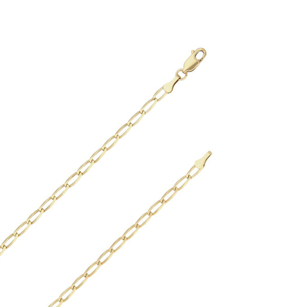 Collar eslabón encontrado en oro amarillo 14 kilates.