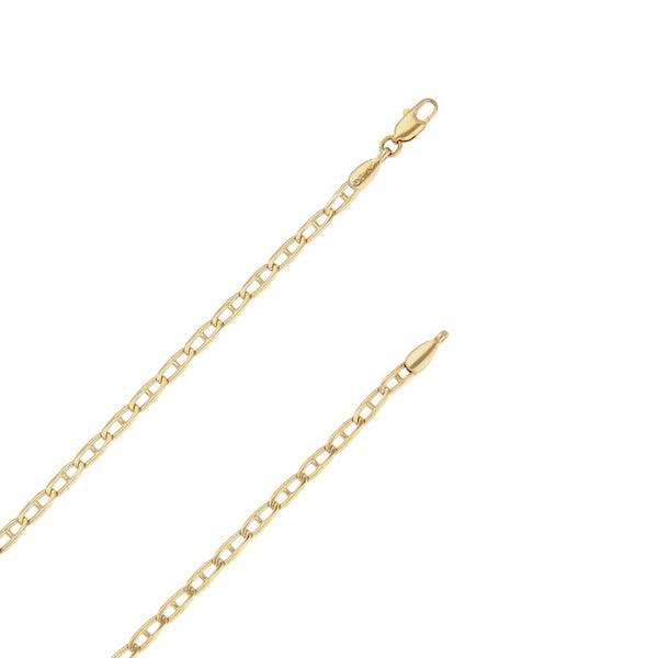 Collar eslabón nudo marino en oro amarillo 14 kilates.