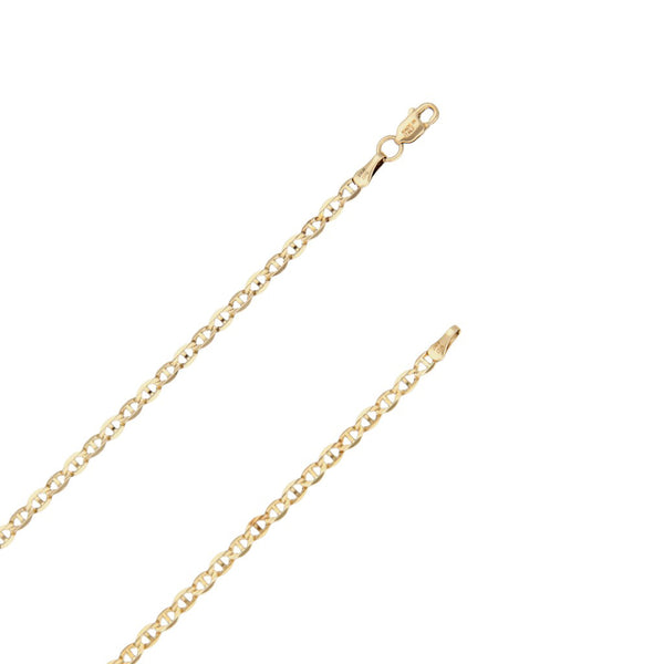 Collar eslabón nudo marino en oro amarillo 14 kilates.