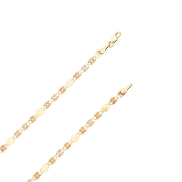 Collar eslabón nudo marino en oro amarillo 14 kilates.