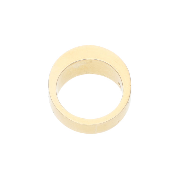 Anillo liso en oro amarillo 14 kilates.