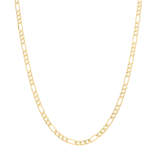 Collar de tres eslabones por uno en oro amarillo 14 kilates.