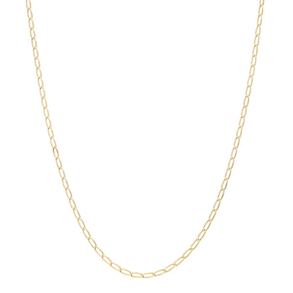 Collar eslabón encontrado en oro amarillo 14 kilates.
