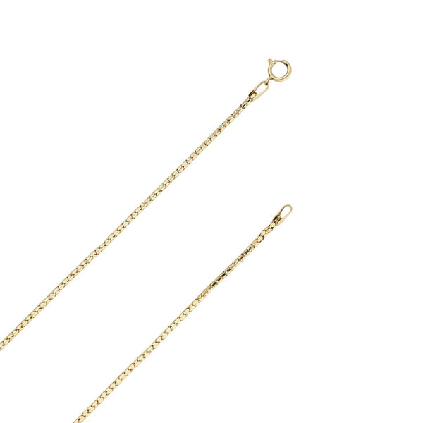 Collar eslabón laminado y medalla diseño especial motivo divino rostro en oro amarillo 14 kilates.