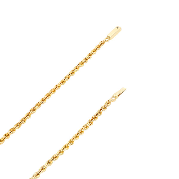 Collar eslabón torzal en oro amarillo 14 kilates.