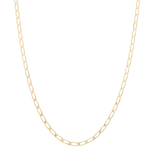 Collar eslabón encontrado en oro amarillo 14 kilates.