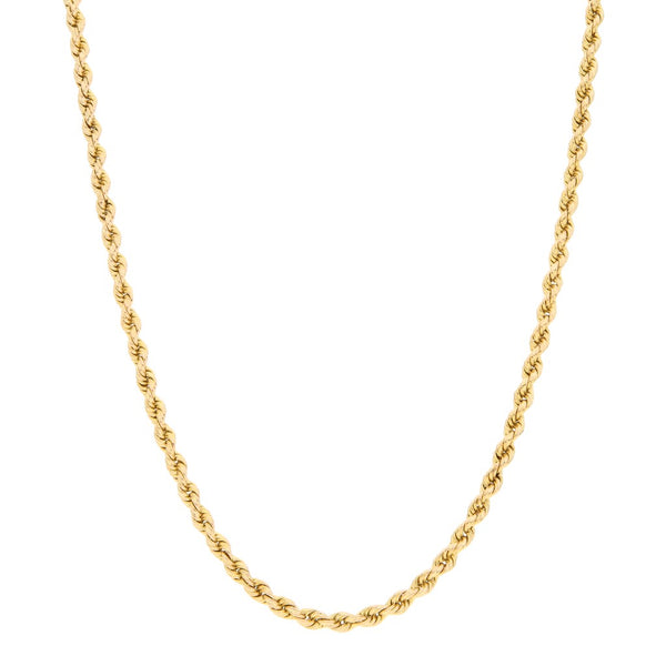 Collar eslabón torzal en oro amarillo 18 kilates.