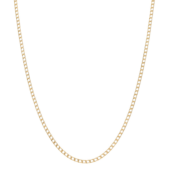 Collar eslabón encontrado en oro amarillo 14 kilates.