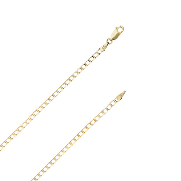Collar eslabón encontrado en oro amarillo 14 kilates.