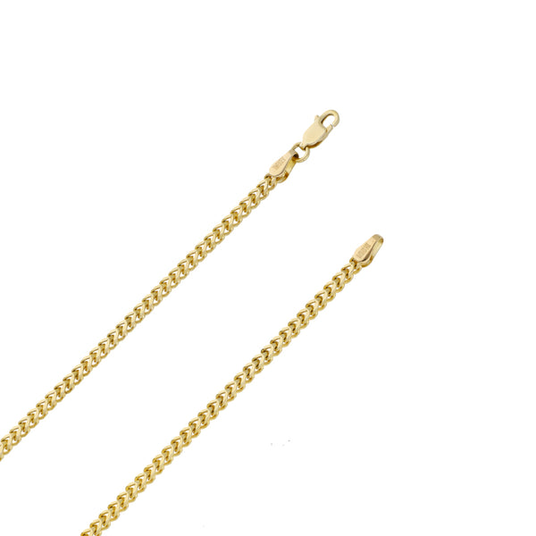 Collar eslabón articulado en oro amarillo 14 kilates.