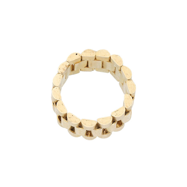 Argolla articulada en oro amarillo 12 kilates.