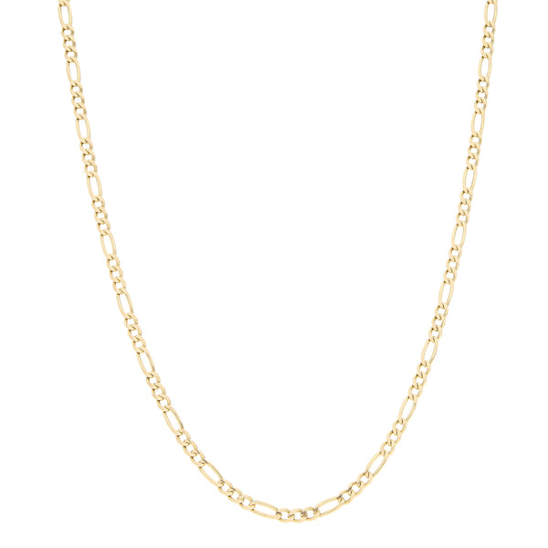 Collar de tres eslabones por uno en oro amarillo 14 kilates.