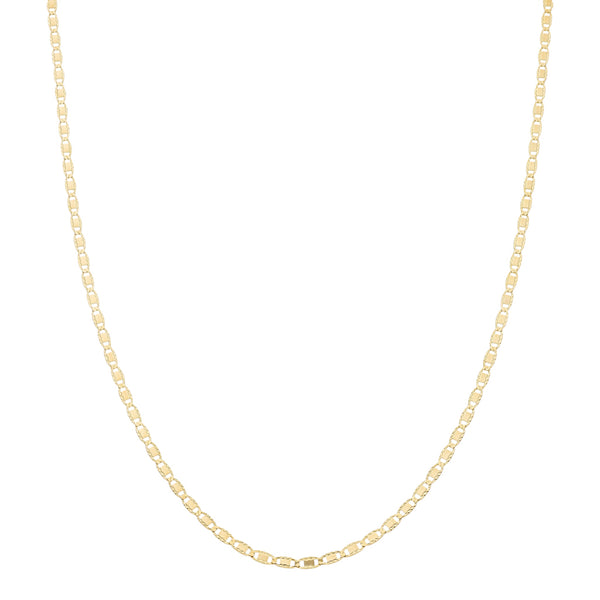 Collar eslabón nudo marino en oro amarillo 14 kilates.