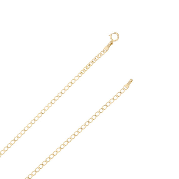 Collar eslabón encontrado en oro amarillo 14 kilates.