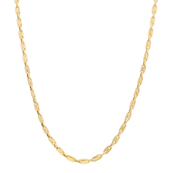 Collar eslabón nudo marino en oro amarillo 18 kilates.