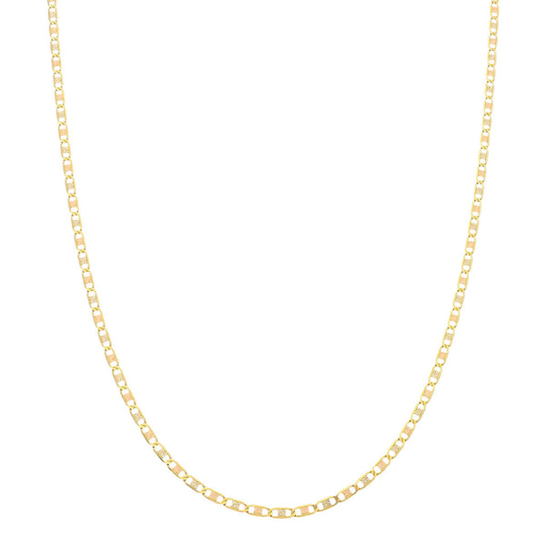 Collar eslabón nudo marino en oro amarillo 14 kilates.