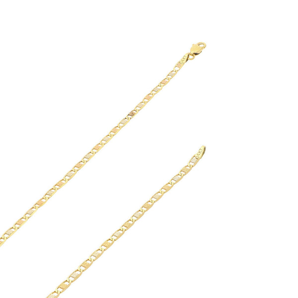 Collar eslabón nudo marino en oro amarillo 14 kilates.