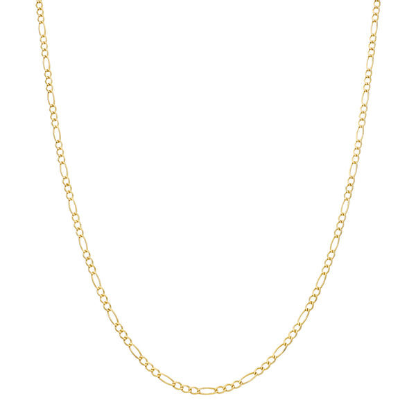 Collar de tres eslabones por uno en oro amarillo 14 kilates.