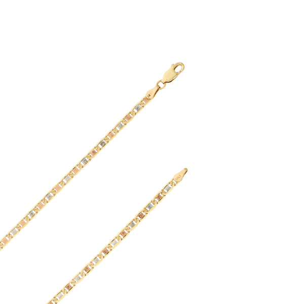 Collar eslabón nudo marino en oro amarillo 14 kilates.