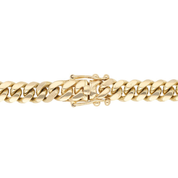 Pulsera eslabón encontrado en oro amarillo 14 kilates.