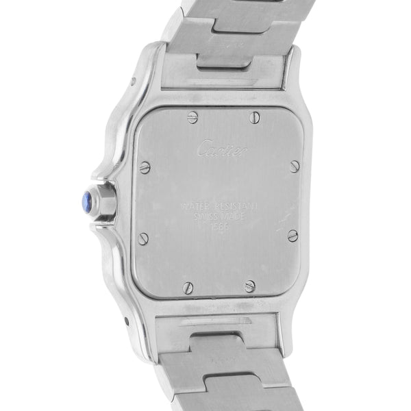 Reloj Cartier para caballero modelo Santos Galbée vistas en oro amarillo 18 kilates.