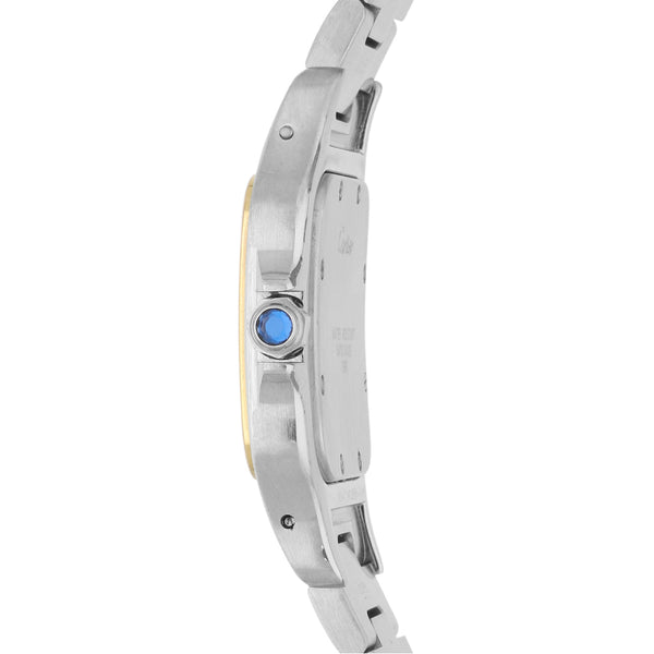 Reloj Cartier para caballero modelo Santos Galbée vistas en oro amarillo 18 kilates.