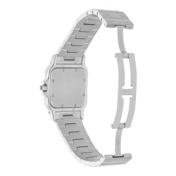 Reloj Cartier para caballero modelo Santos Galbée vistas en oro amarillo 18 kilates.