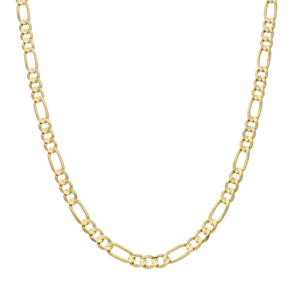 Collar de tres eslabones por uno en oro amarillo 14 kilates.