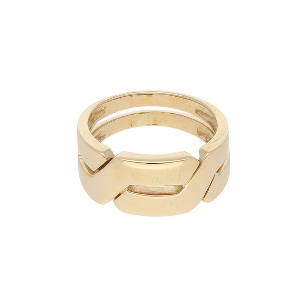 Anillo diseño especial en oro amarillo 14 kilates.