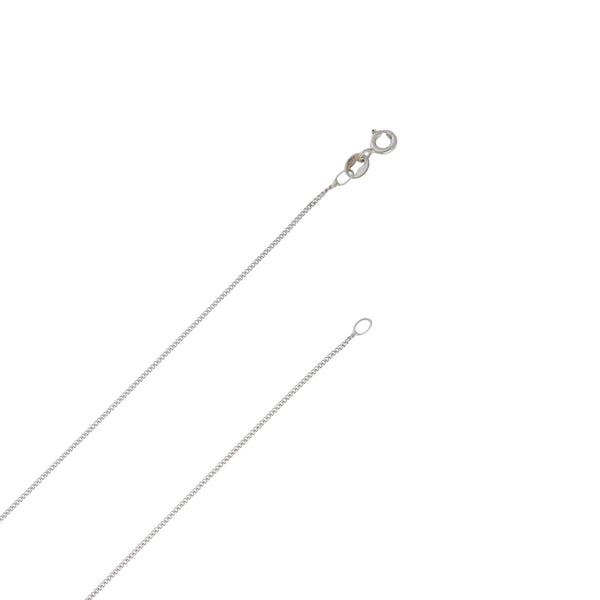 Juego de gargantilla eslabón barbado, dije y aretes diseño especial motivo corazón con diamantes en oro blanco 18 kilates.