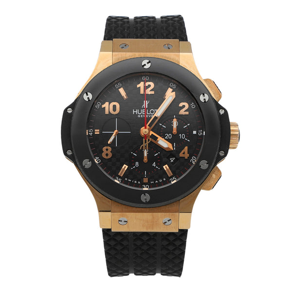 Reloj Hublot para caballero modelo Big Bang vistas en oro amarillo 18 kilates.