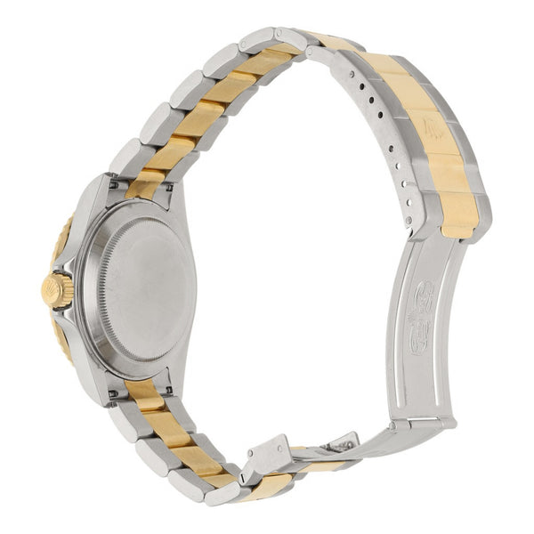 Reloj Rolex para caballero modelo Oyster Perpetual Date Submariner vistas en oro amarillo 18 kilates.