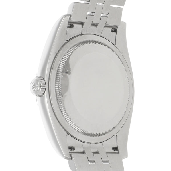 Reloj Rolex para caballero modelo Oyster Perpetual Date Just vistas en oro blanco 18 kilates.
