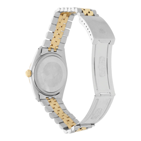 Reloj Rolex para caballero modelo Oyster Perpetual DateJust vistas en oro amarillo 18 kilates.