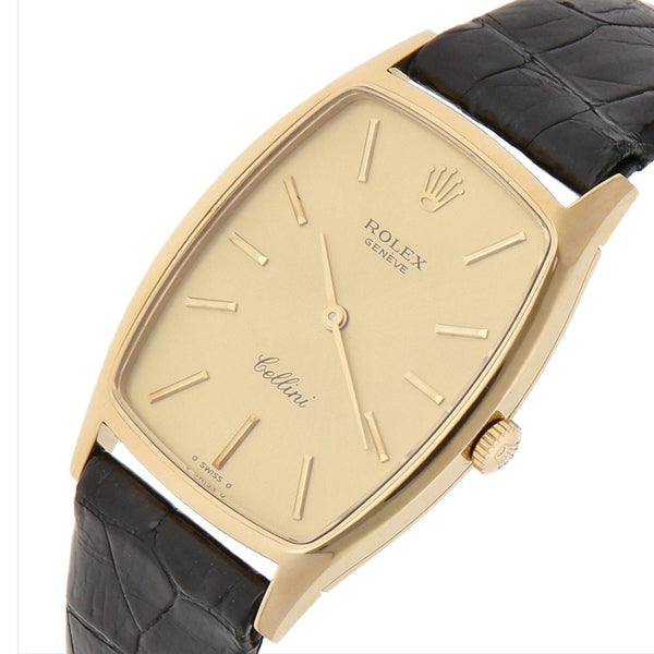 Reloj Rolex para caballero/unisex modelo Cellini caja en oro amarillo 18 kilates.